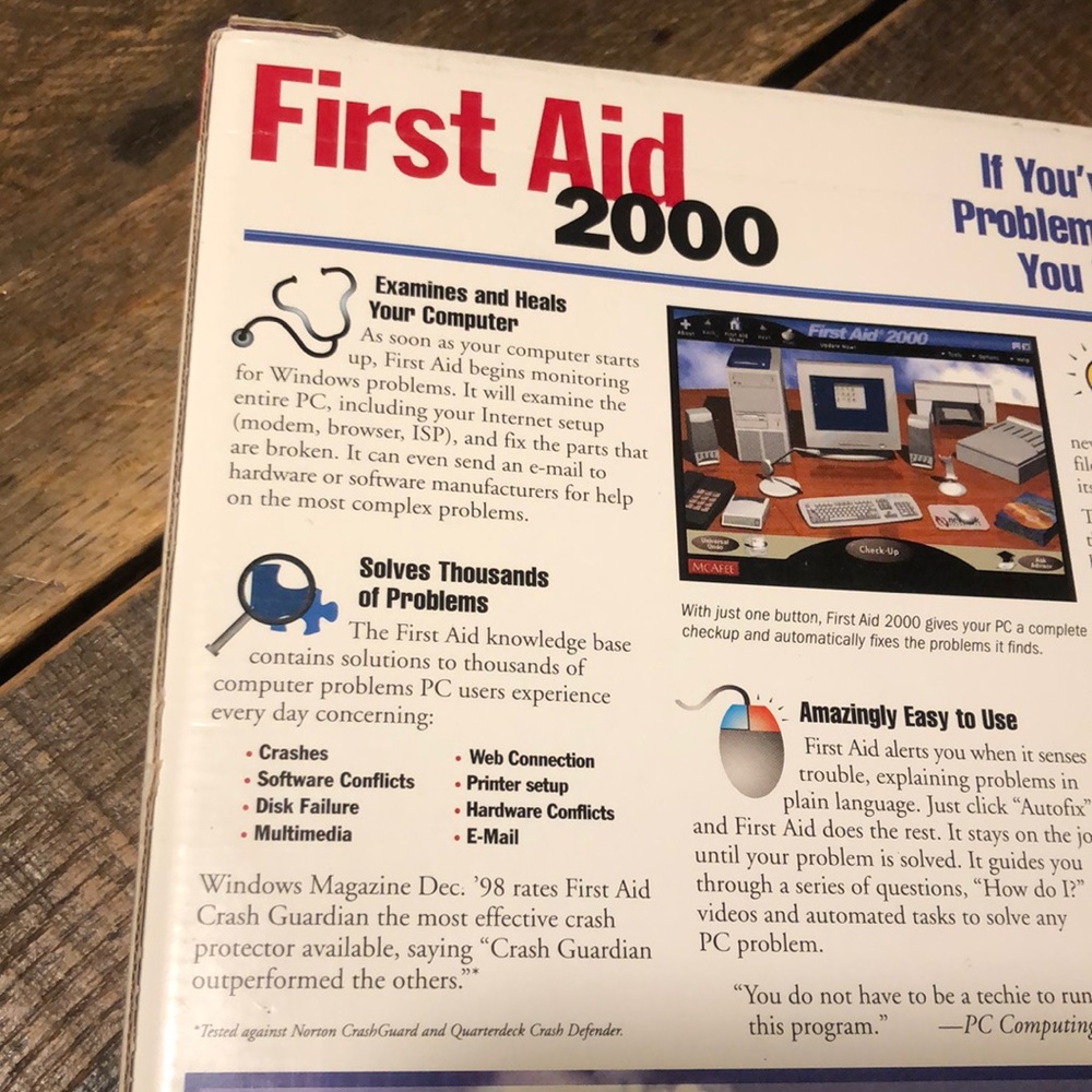 SOLD ON MERC McAfee First Aid 2000 CD ROM - Picture 3 of 7